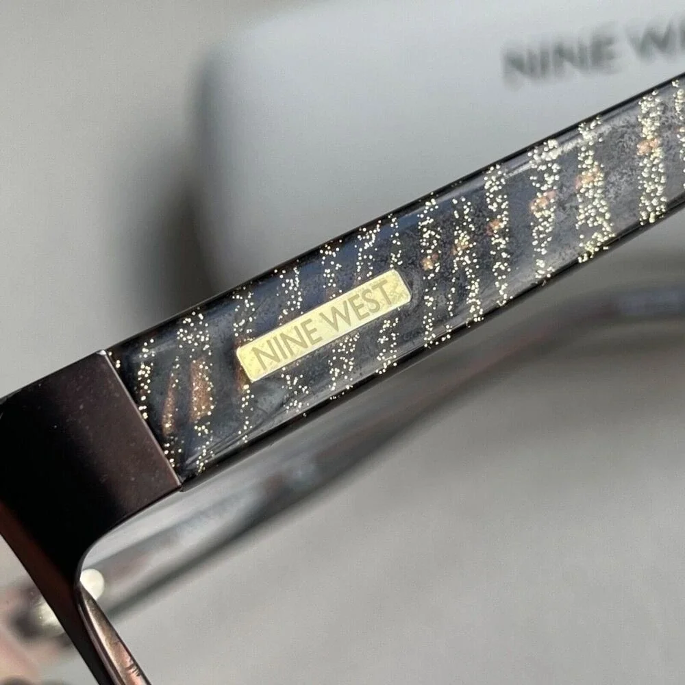 Nine West Eyeglass Frames Satin Brown with Case NW1067 210‎ 51-16-135